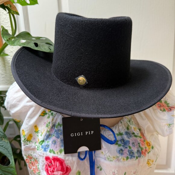 Gigi Pip New With Tags June Rancher Cowboy Hat 100% Wool - Picture 7 of 12